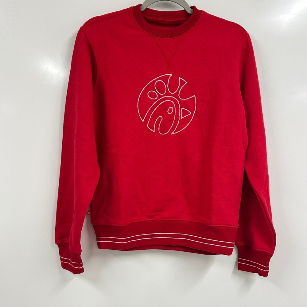 Chick-fil-A XS Red Logo Sweatshirt Fast Food Graphic Crewneck